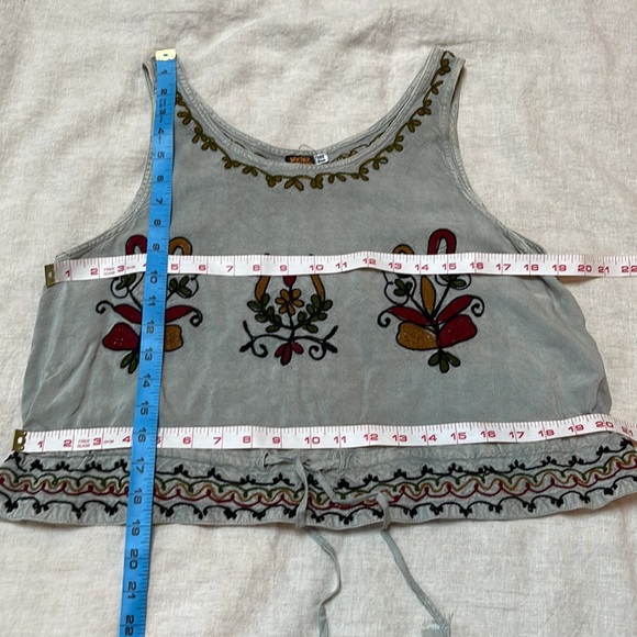 Sacred Threads embroidered tank top one size BoHo - Picture 3 of 3
